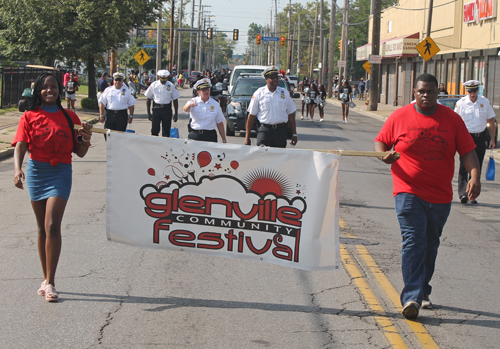 Marching in the 38th annual Glenville Community Parade