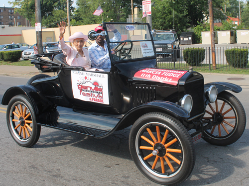 Grand Marshall Judge Cater Marching in the 38th annual Glenville Community Parade