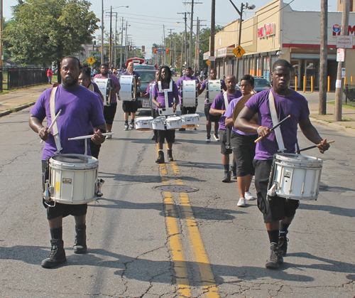 Central State University Charleston Heritage Blazing Steel Drummers Marching in the 38th annual Glenville Community Parade