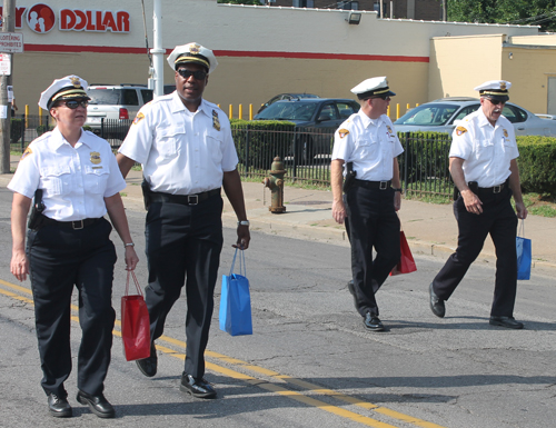 Cleveland PD Marching in the 38th annual Glenville Community Parade