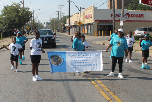 Marching in the 38th annual Glenville Community Parade