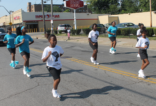 Marching in the 38th annual Glenville Community Parade