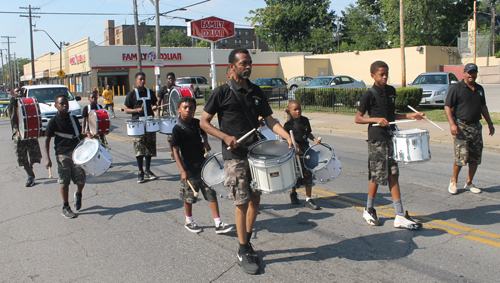 Marching in the 38th annual Glenville Community Parade