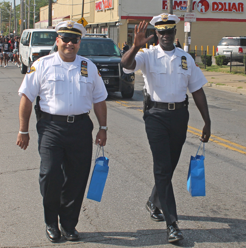 Cleveland PD Marching in the 38th annual Glenville Community Parade