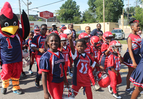 Marching in the 38th annual Glenville Community Parade