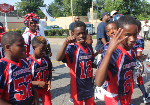 Marching in the 38th annual Glenville Community Parade