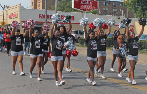 Glenville football team Marching in the 38th annual Glenville Community Parade