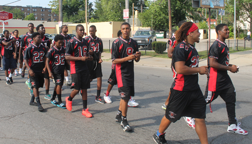 Marching in the 38th annual Glenville Community Parade