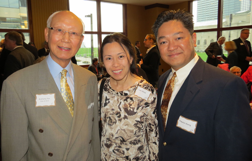 Anthony Yen with Lisa and Wayne Wong