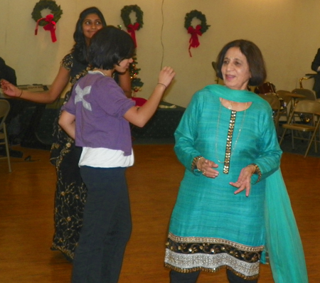 Dancing at FICA Holiday party
