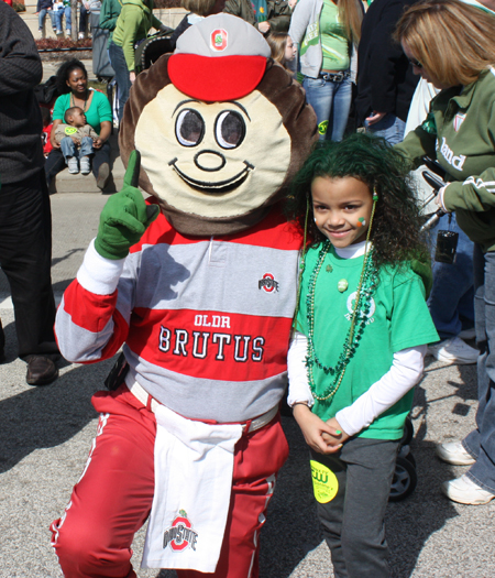 Brutus Buckeye and friend