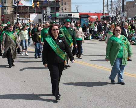 Irish American Club East Side President Linda Walsh and Membership Secretary Linda Burke