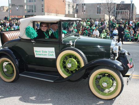 West Side Irish American Club car