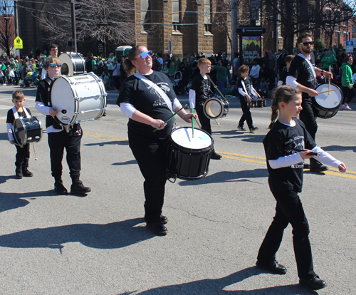 Drummers Irish American Club East Side at the 2022 St. Patrick's Day Parade