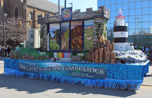 Float of Irish American Club East Side at the 2022 St. Patrick's Day Parade