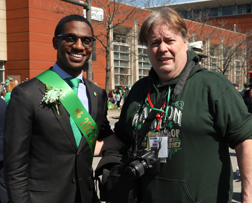 Mayor Justin Bibb and Dan Hanson