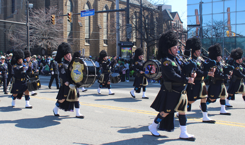 Cleveland Police Bagpipes at Cleveland St. Patrick's Day Parade 2022