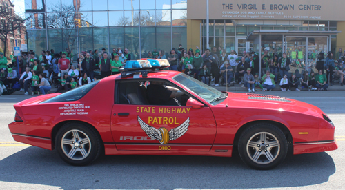 Ohio State Highway Patrol at Cleveland St. Patrick's Day Parade 2022