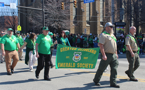 Emerald Society at Cleveland St. Patrick's Day Parade 2022