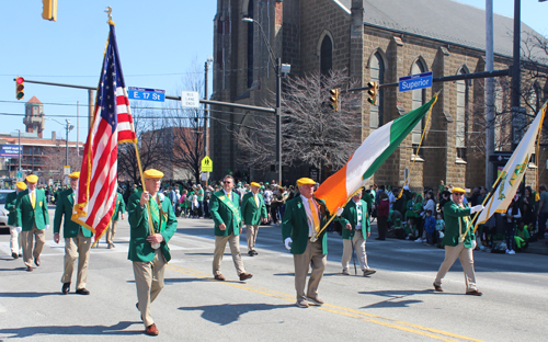 Emerald Society at Cleveland St. Patrick's Day Parade 2022