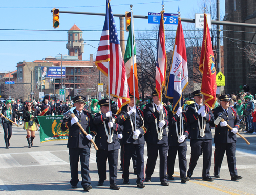 Cleveland Firefighters at Cleveland St. Patrick's Day Parade 2022