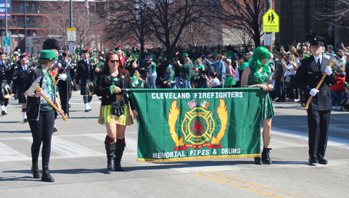 Cleveland Firefighters at Cleveland St. Patrick's Day Parade 2022