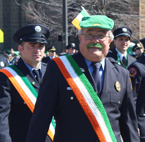 Cleveland Firefighters at Cleveland St. Patrick's Day Parade 2022