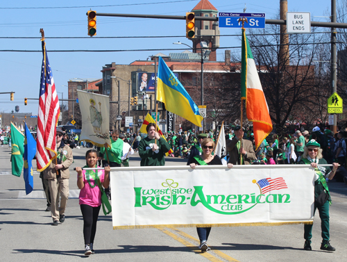 West Side Irish American Club in the 2022 Cleveland St. Patrick's Day Parade