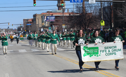 Fifers West Side Irish American Club in the 2022 Cleveland St. Patrick's Day Parade