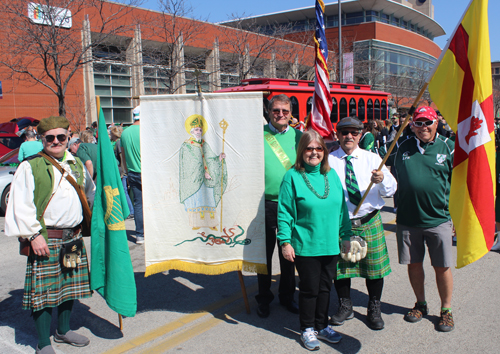 group - West Side Irish American Club in the 2022 Cleveland St. Patrick's Day Parade