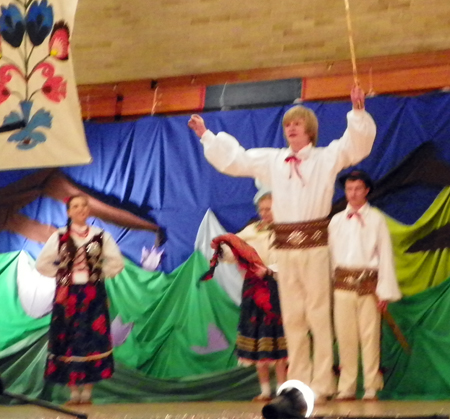 PIAST Polish dancers perform a dance from the Beskids  & ?ywiec highland regions of southern Poland 