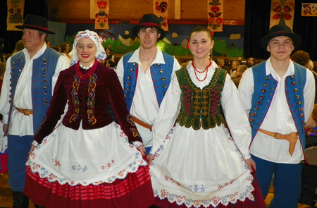 Traditional Polish Costumes at Cleveland Ohio event