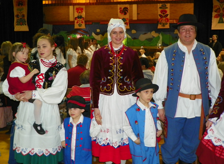 Traditional Polish Costumes at Cleveland Ohio event