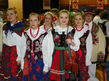 Traditional Polish Costumes at Cleveland Ohio event