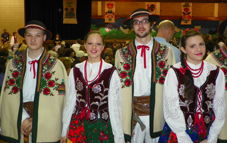 Traditional Polish Costumes at Cleveland Ohio event