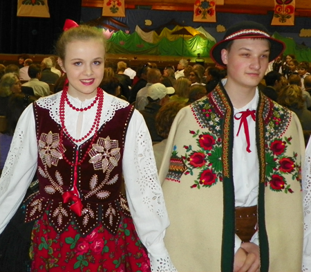 Traditional Polish Costumes at Cleveland Ohio event