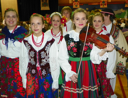 Traditional Polish Costumes at Cleveland Ohio event