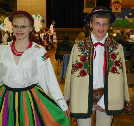 Traditional Polish Costumes at Cleveland Ohio event