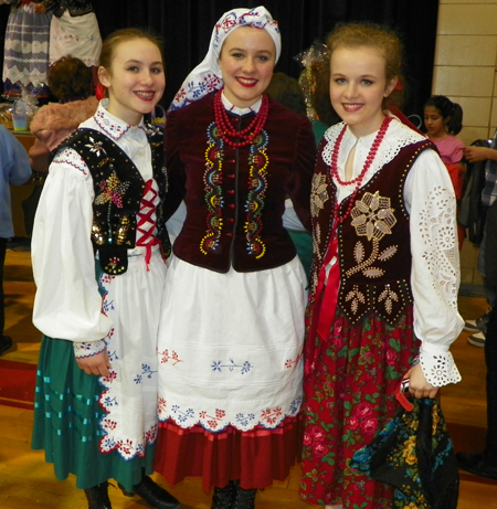 Traditional Polish Costumes at Cleveland Ohio event