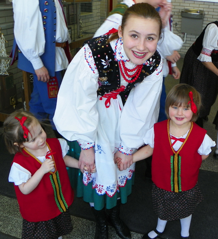 Traditional Polish Costumes at Cleveland Ohio event