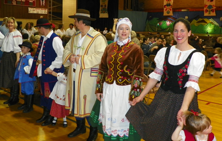 Traditional Polish Costumes at Cleveland Ohio event