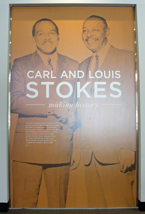 Carl and Louis Stokes exhibit at WRHS