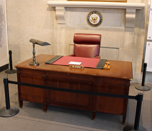 Congressman Louis Stokes' desk