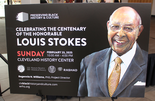 Louis Stokes Centenary sign