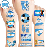 Argentina Soccer Flag Temporary Tattoos 