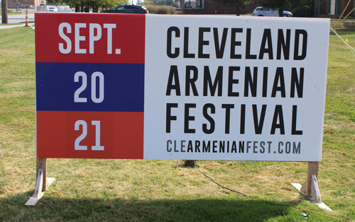 St Gregory of Narek Armenian Festival sign