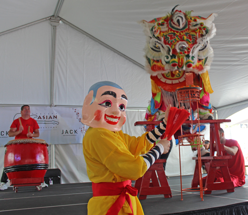 Kwan Family Lion Dance Team at the 2024 Cleveland Asian Festival