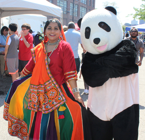 Poonam Indian dancer and CAF Panda