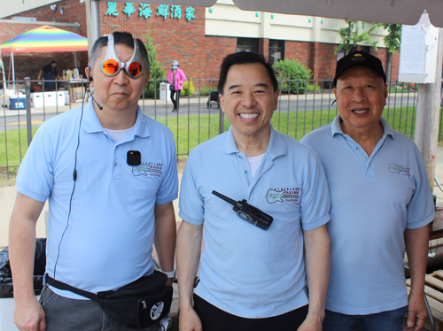 Cleveland Asian Festival Volunteers Johnny Wu, Ed Hom & Ray Chan 