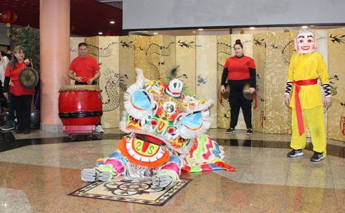 Kwan Family Lion Dance team also performed at the main central stage